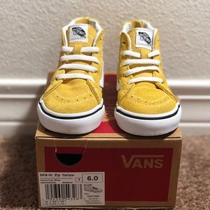 Toddlers Yellow Vans high top